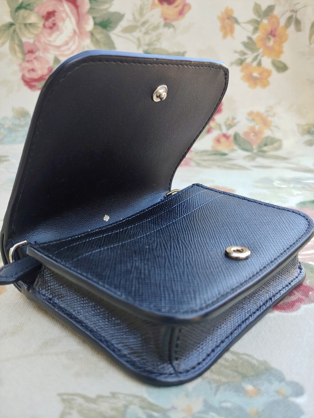 kate spade New York Black Saffiano Leather Compact Wallet - Picture 7 of 15